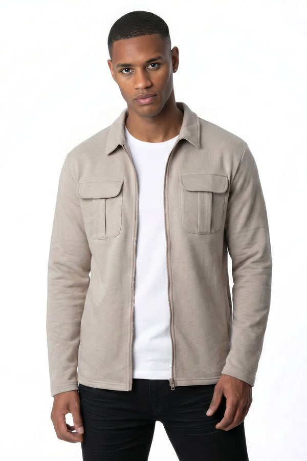 soulstar Full Zip Collared Sweatshirt Black