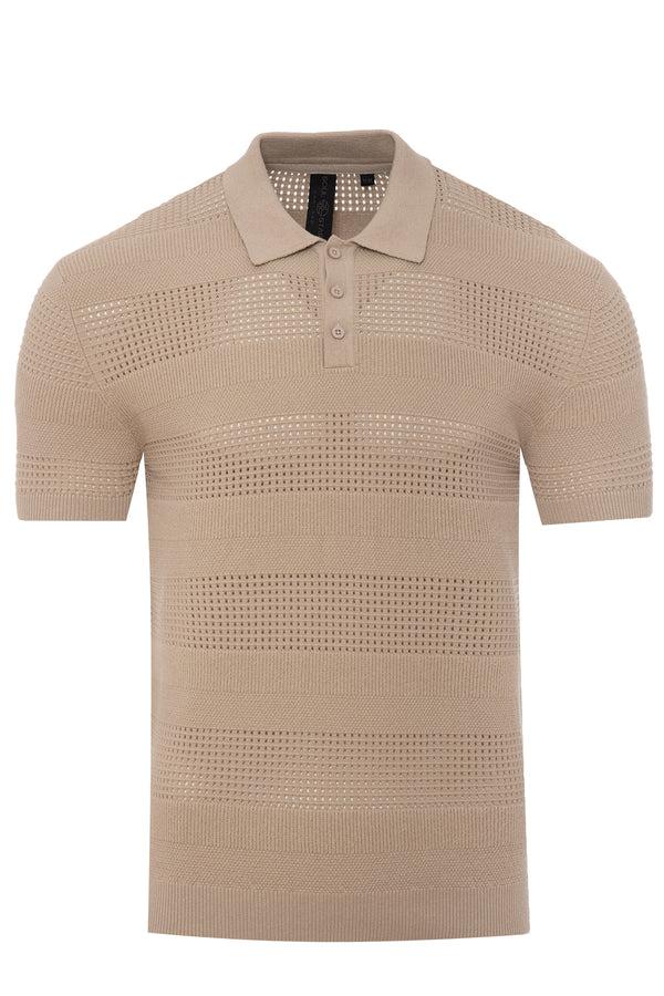 Soulstar Half Button Polo Navy