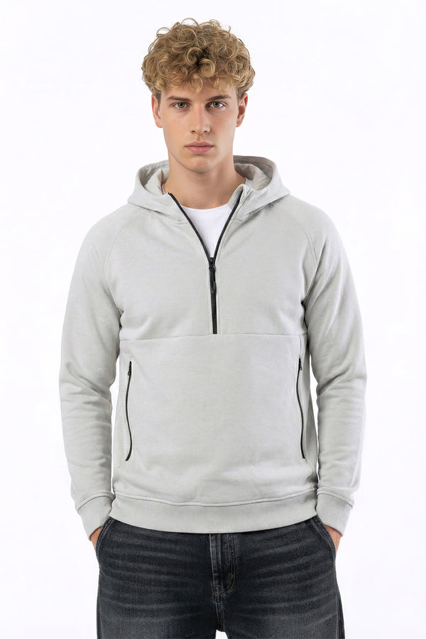 soulstar Half Zip Hoodie Grey