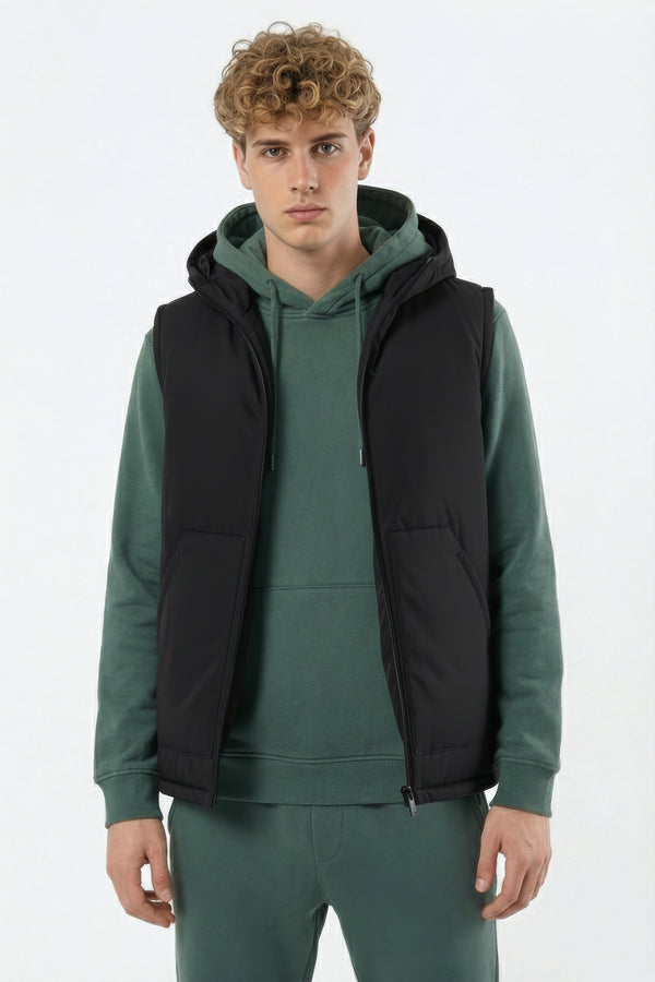 soulstar Hooded Gilet Black