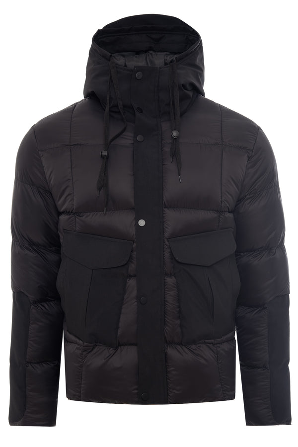 Soulstar Hooded Puffer Jacket Black