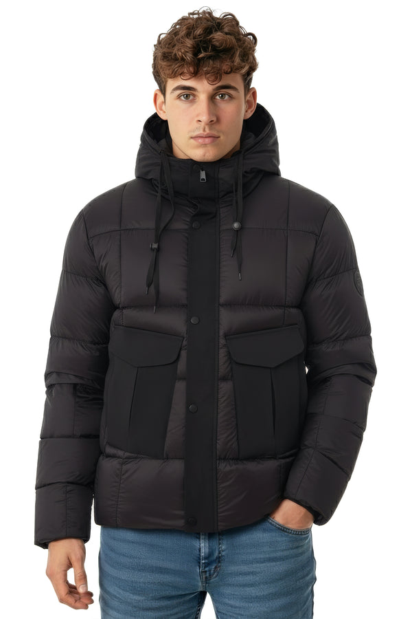 soulstar Hooded Puffer Jacket Black