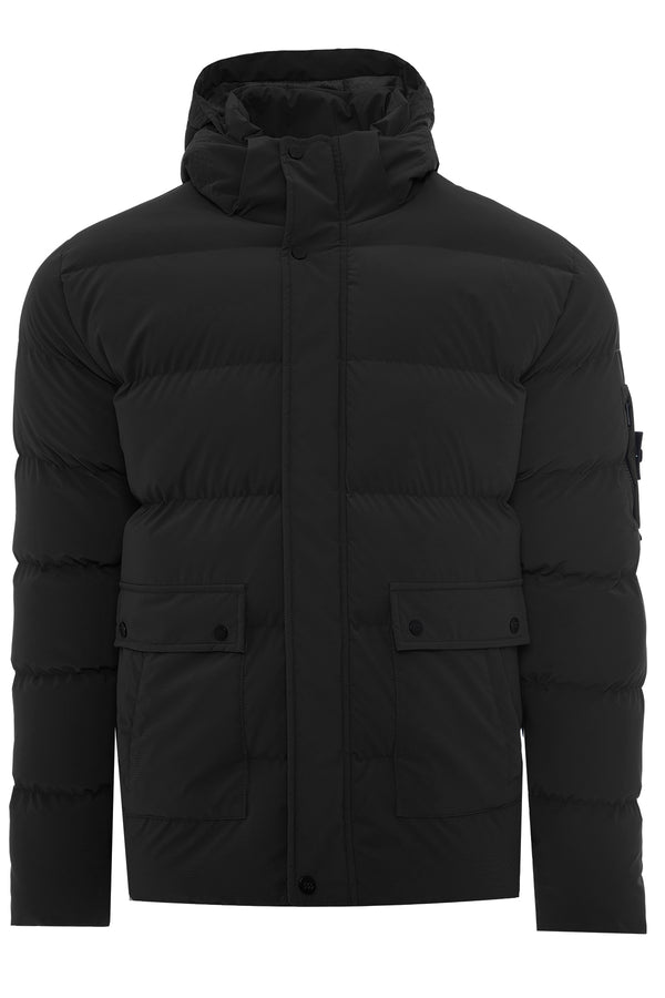 Soulstar Hooded Puffer Jacket Brown