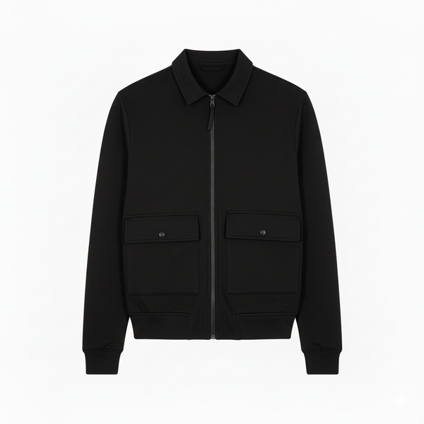 Soulstar Lightweight Collared Sweatshirt Black