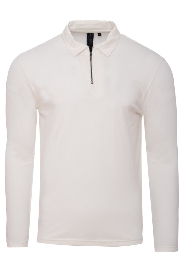 Soulstar Long Sleeved Knitted Polo Black
