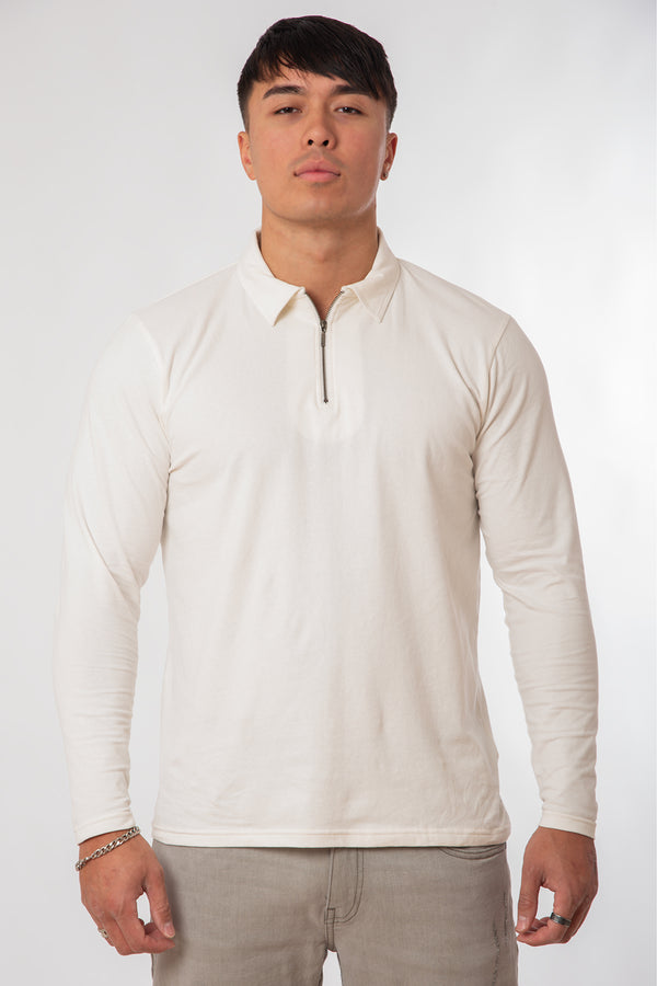 Soulstar Long Sleeved Knitted Polo Black