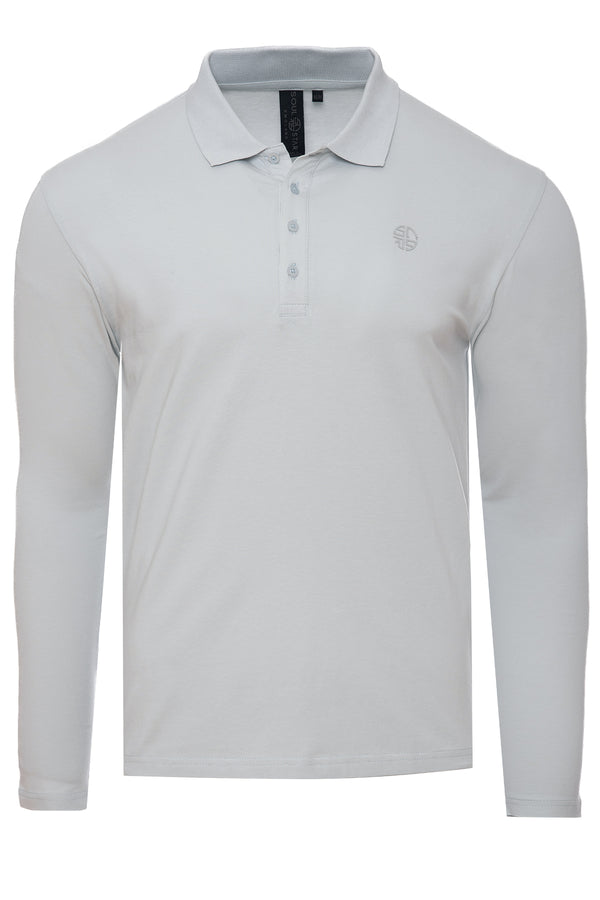 Soulstar Long Sleeved Polo Shirt Black