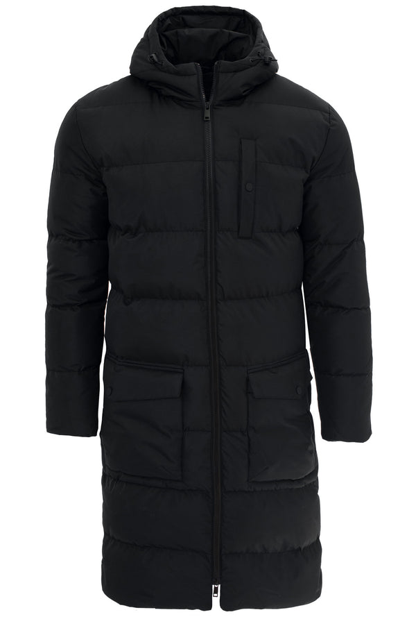 Soulstar Longline Puffer Coat Black