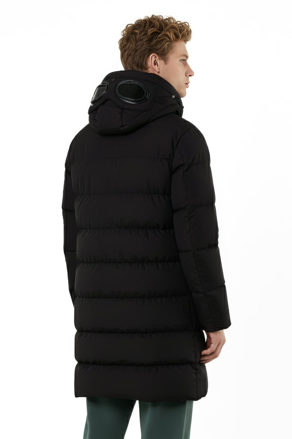 Soulstar Longline Puffer Coat Black