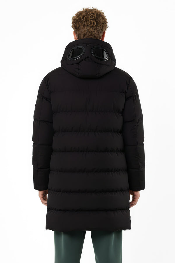Soulstar Longline Puffer Coat Black