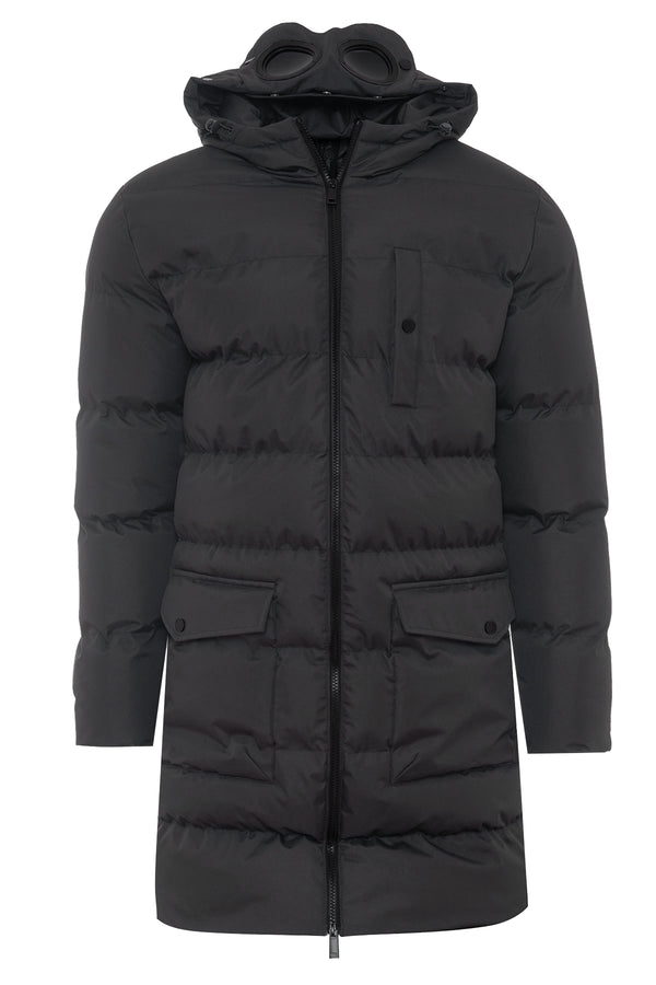 Soulstar Longline Puffer Coat Black