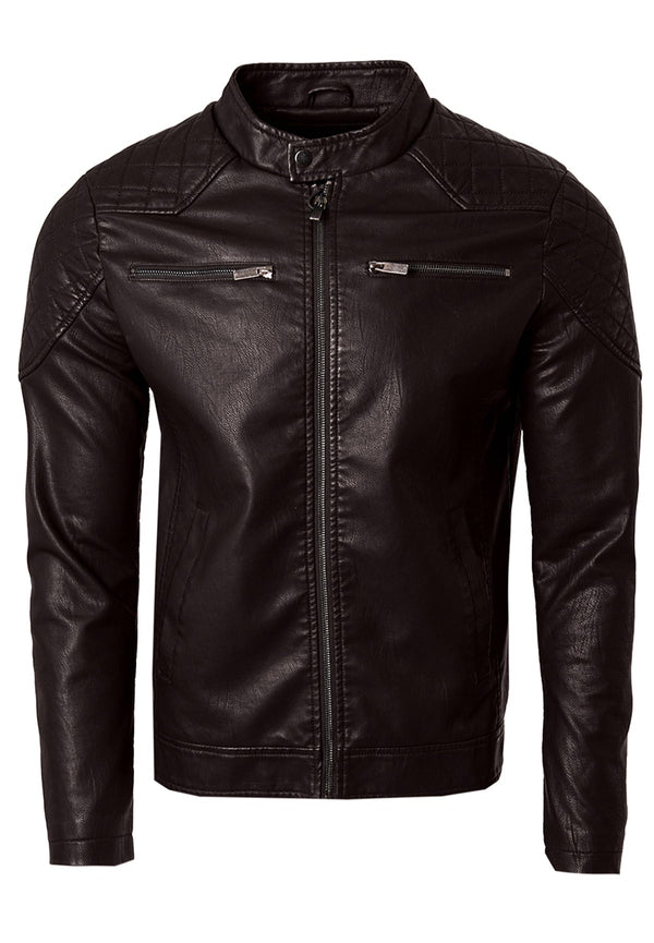 Soulstar Men's Biker Jacket Black