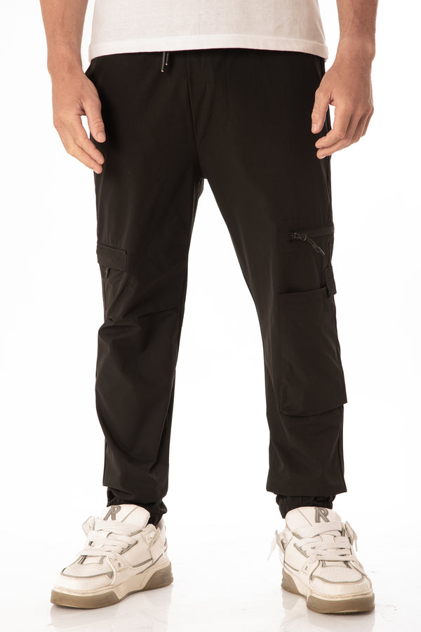 Soulstar Men's Cargo Trousers Black