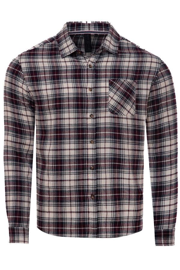 Soulstar Men's Check Flannel Shirt Navy