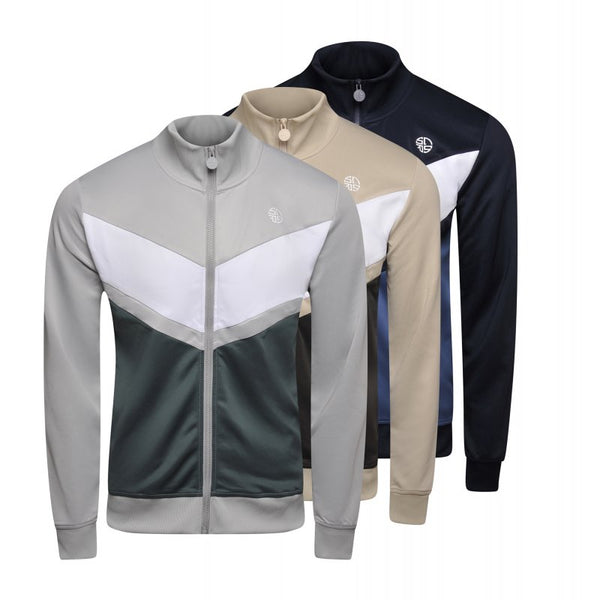 Soulstar Men's Chevron Track Jacket Navy