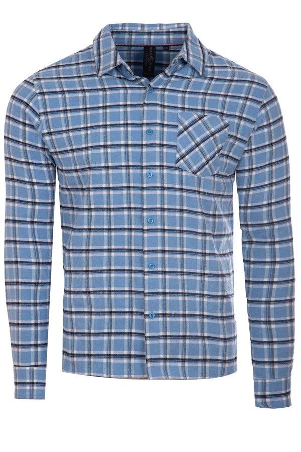 Soulstar Men's Classic Checked Flannel Shirt Green