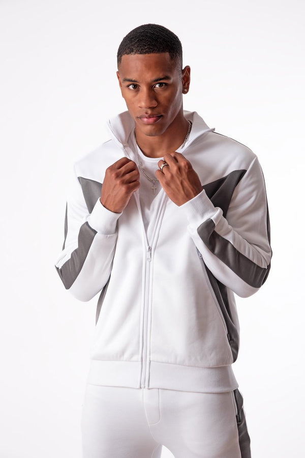 Soulstar Men's Classic Tracksuit Zip-Up Top Navy