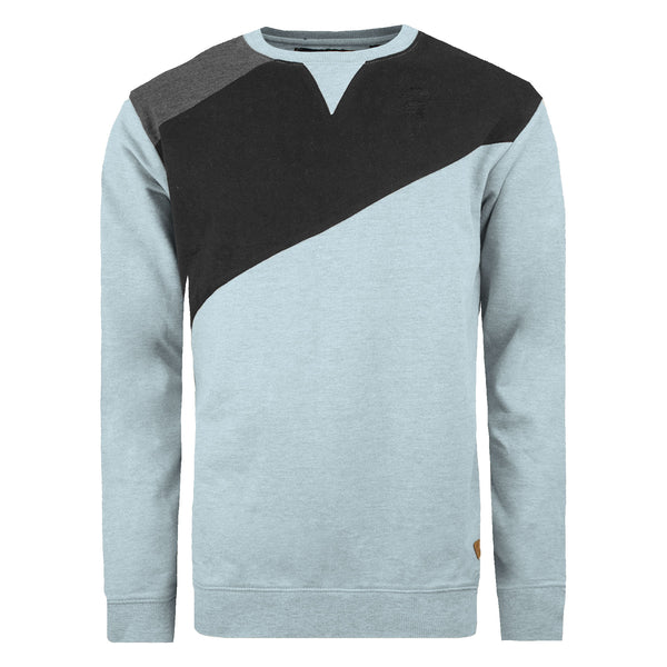 Soulstar Men's Colour Block Jumper Pink