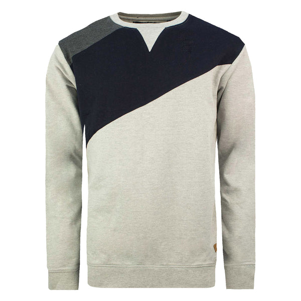 Soulstar Men's Colour Block Jumper Pink