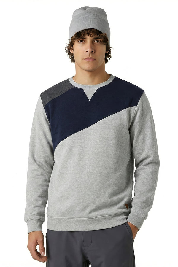 soulstar Men's Colour Block Jumper Pink