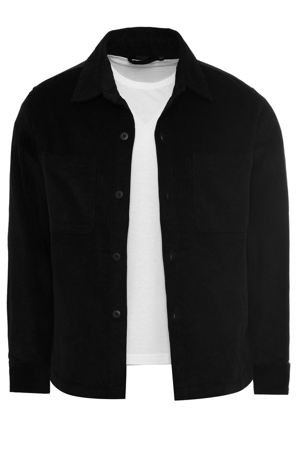 Soulstar Men's Corduroy Shacket Black