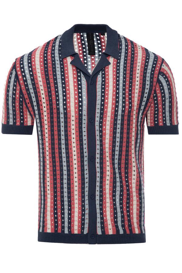 Soulstar Men's Essential Knit Crew Sweater Blue