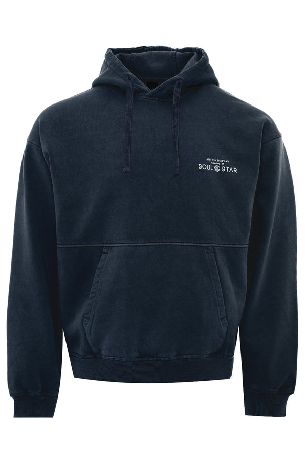 Soulstar Men's Graphic Hoodie - Art On Display Navy