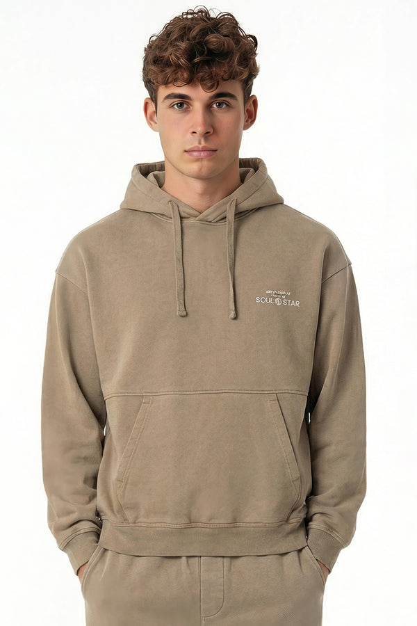 soulstar Men's Graphic Hoodie - Art on Display Navy