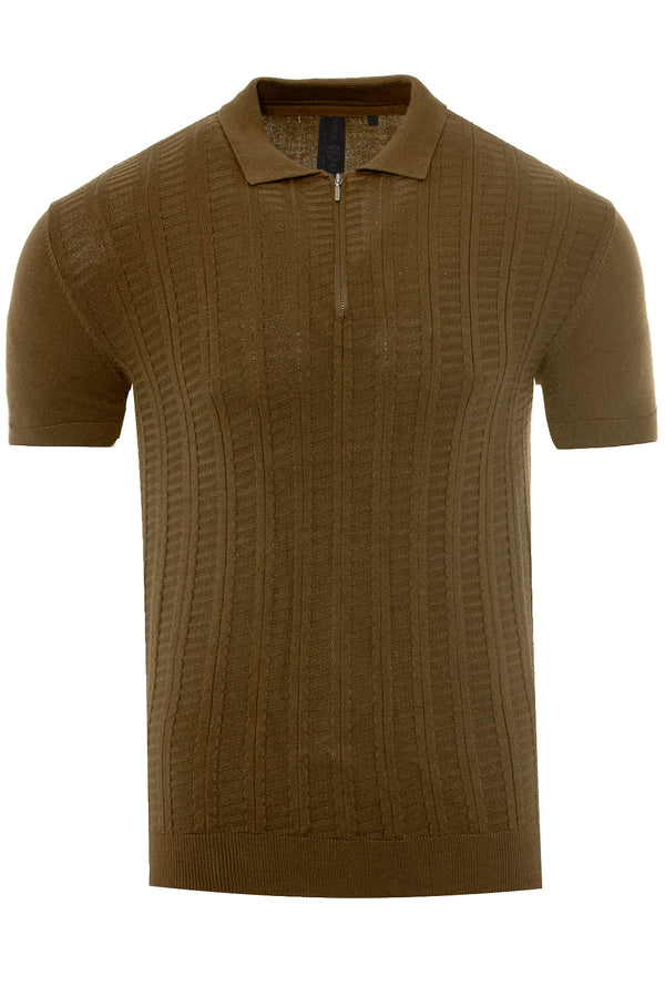 Soulstar Men's Half-Zip Knit Sweater Navy