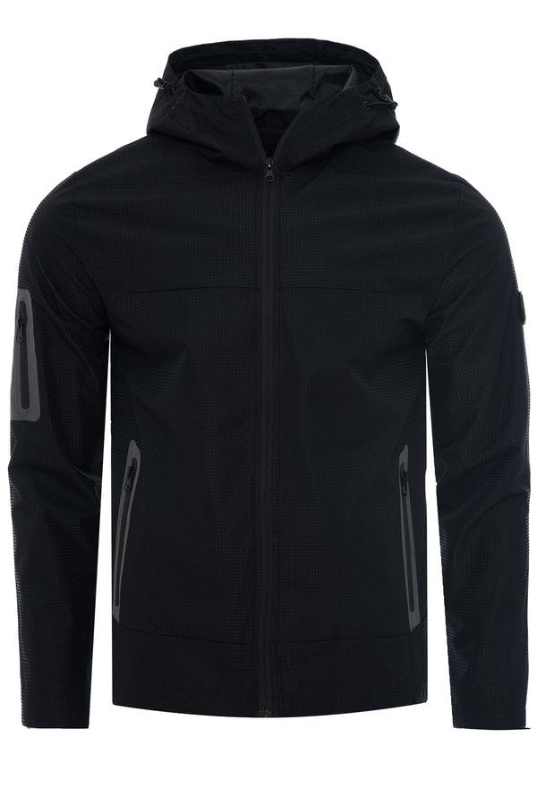 Soulstar Men's Hooded Jacket Black