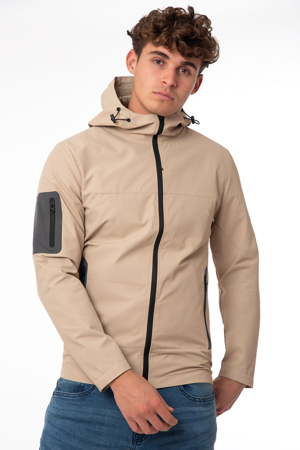 soulstar Men's Hooded Jacket Black