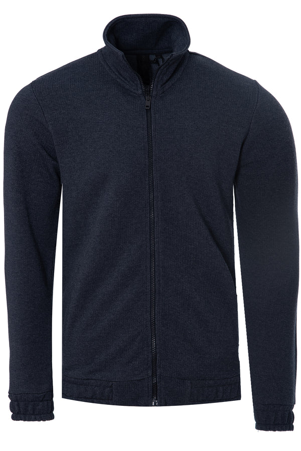 Soulstar Men's Premium Zip-Up Sweatshirt Navy