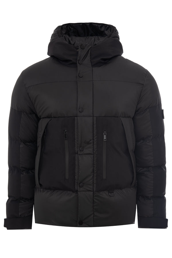 Soulstar Men's Quilted Puffer Jacket Black