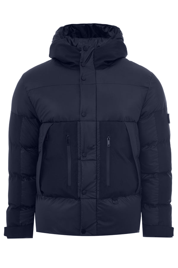 Soulstar Men's Quilted Puffer Jacket Black