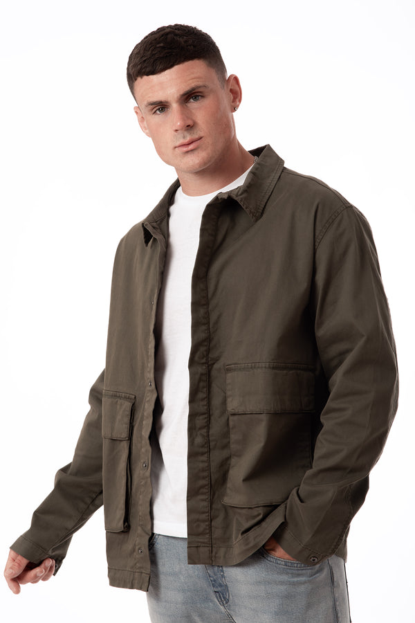 Soulstar Men's Shacket Olive
