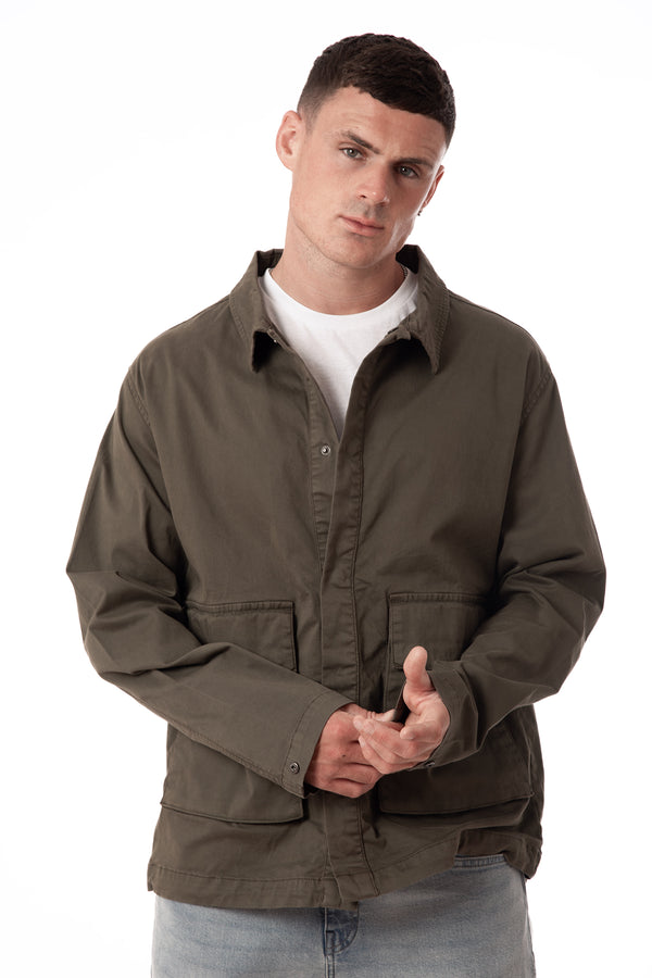 Soulstar Men's Shacket Olive