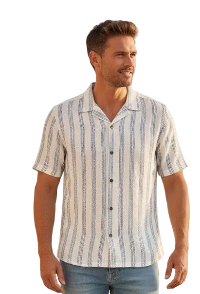 soulstar Men's Shirt Ecru