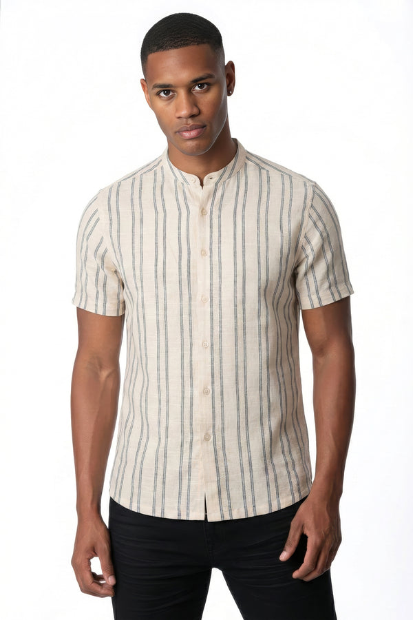 soulstar Men's Shirt Ecru