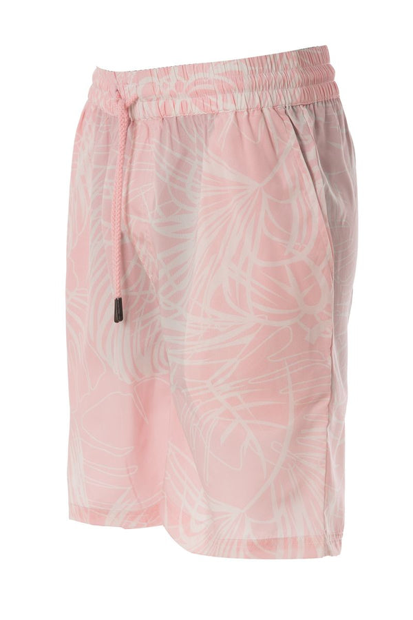 Soulstar Men's Tropical Print Shorts Pink