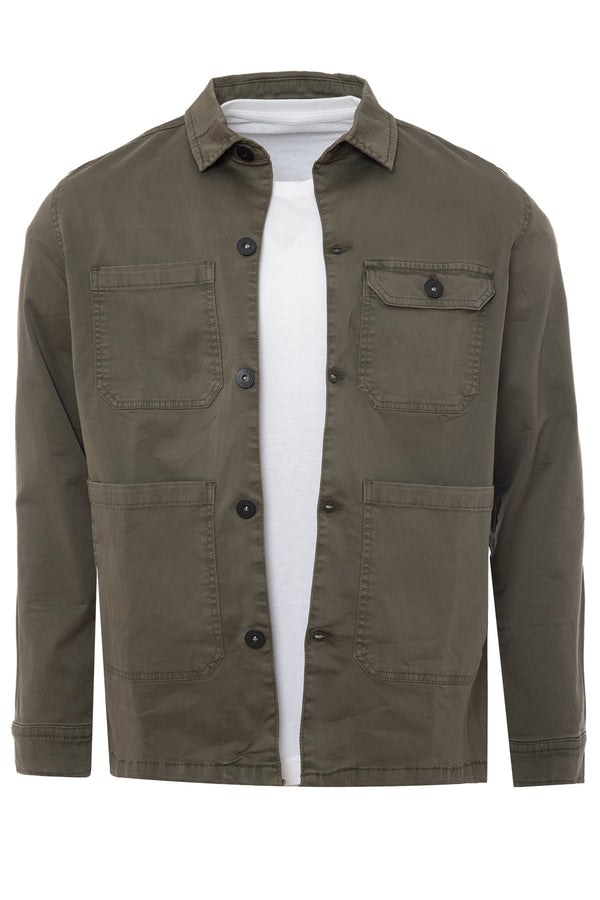 Soulstar Men's Utility Shacket Black