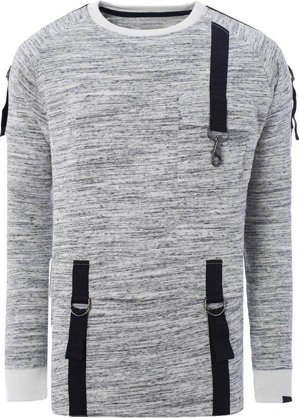 Soulstar Men's Utility Strap Sweatshirt Black