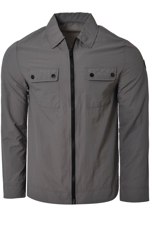 Soulstar Men's Zip Shacket Charcoal