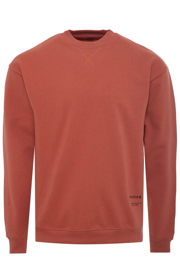 Soulstar Minimalist Crewneck Sweatshirt Dk Plum