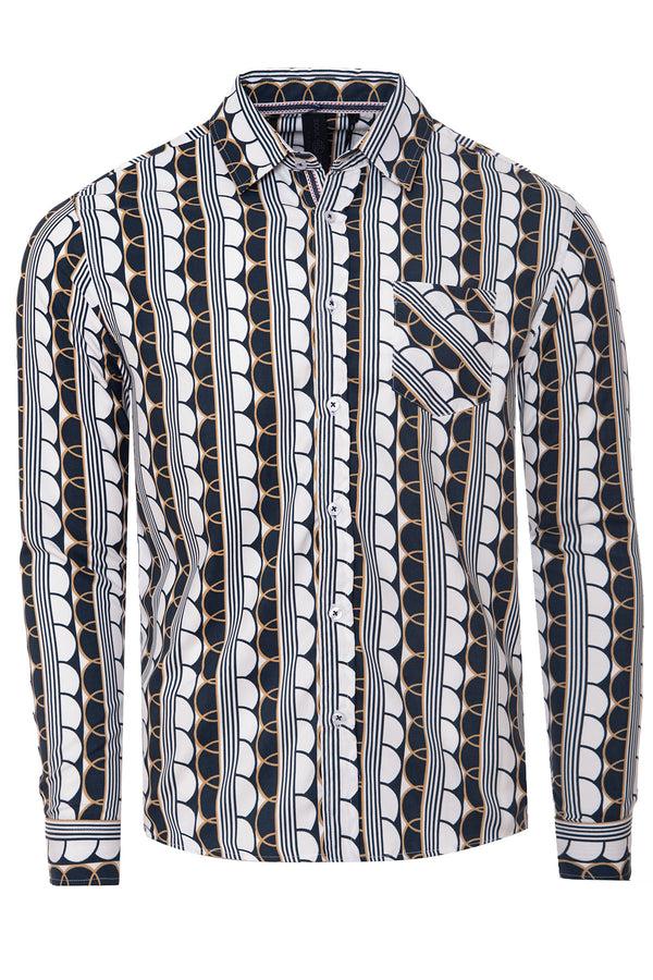 Soulstar Pattern Print Shirt Black