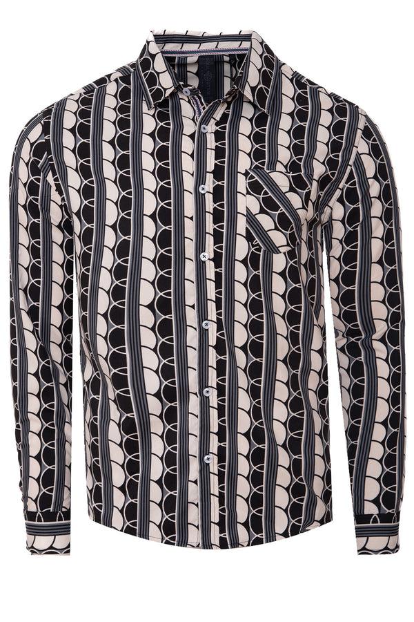 soulstar Pattern Print Shirt Black
