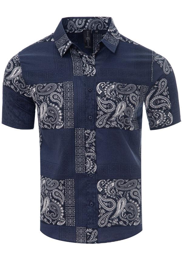 Soulstar Pattern Print Shirt Sage