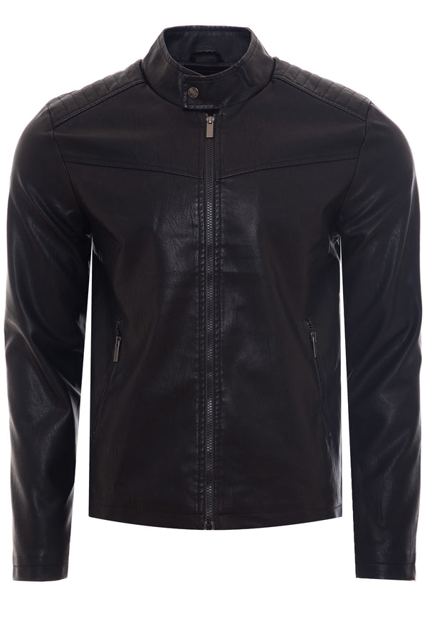Soulstar Pleather Jacket Black