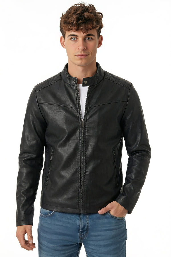 Soulstar Pleather Jacket Black