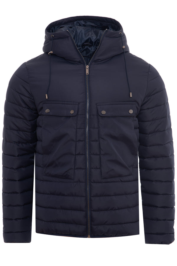 Soulstar Puffer Hooded Coat Black