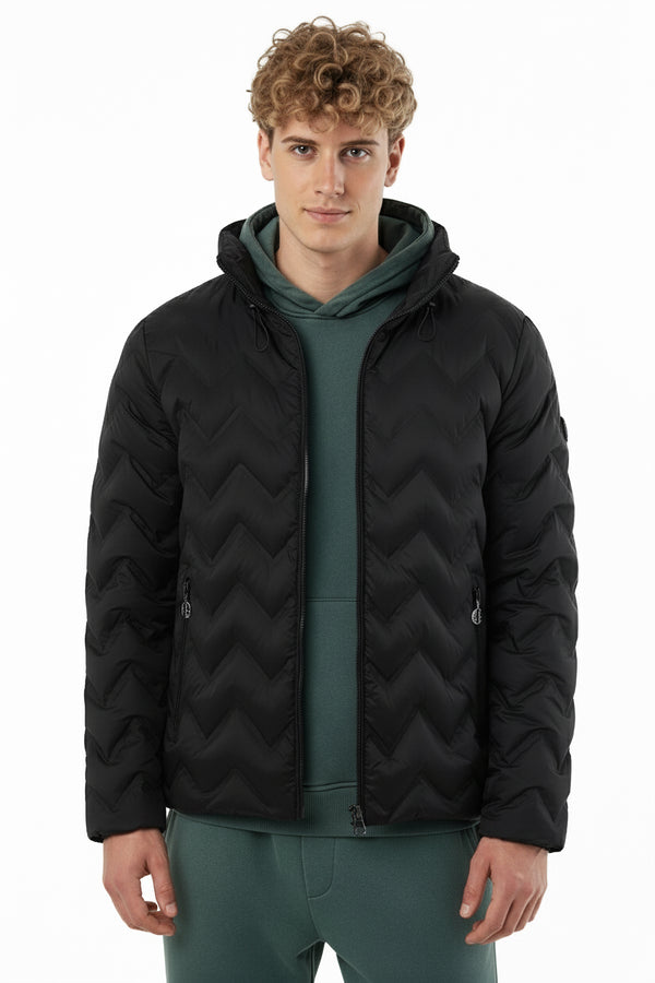 soulstar Quilted Puffer Jacket Black
